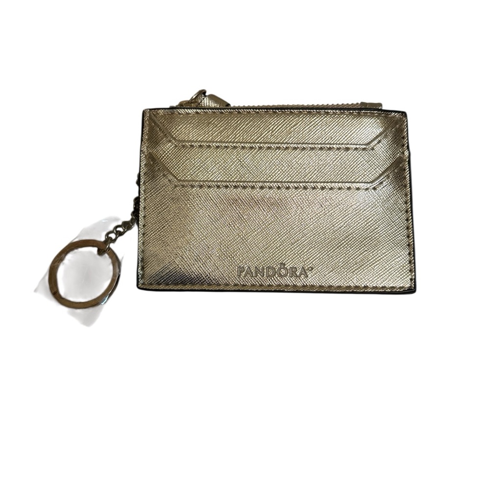 Pandora Limited Edition Metallic Gold Card Holder - Picture 2 of 4